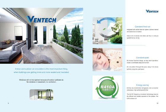Constant Quiet 16kw Heating Home Central Air Units Centralized Ac System For Home